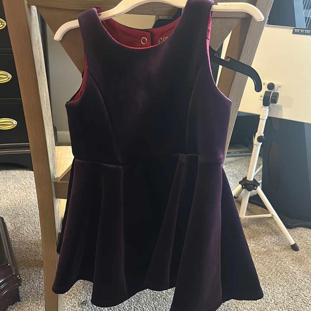 OshKosh B'gosh Purple Velvet Kids Formal Dress